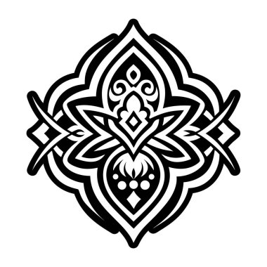 Dekoratif mandala süsü. vektör sanat illüstrasyonu