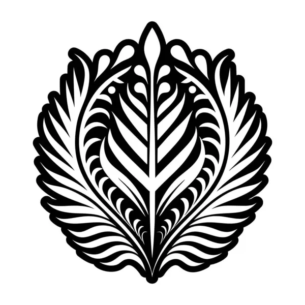 Yaprağın soyut vektör çizimi