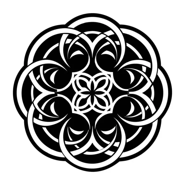 siyah ve beyaz mandala tasarımı