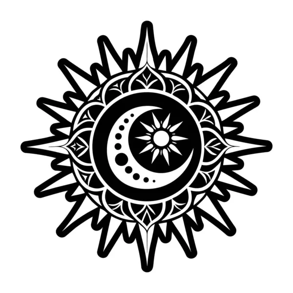 mandala. Dekoratif unsur. vektör illüstrasyonu.