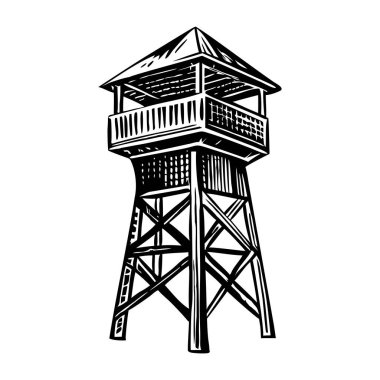 Watchtower 'ın klasik bir çizimi