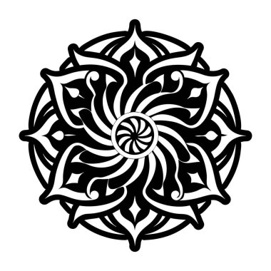 Çiçeklerin girdap şeklindeki simgesi.