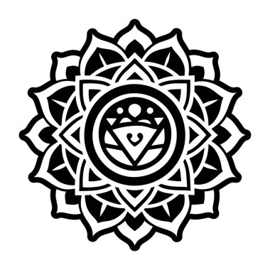 Taç çakra dengesinin doldurulmuş bir simgesi