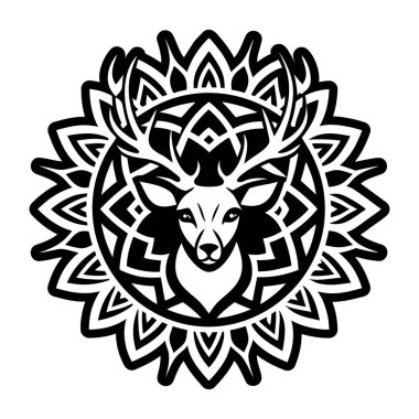 Geyik çizimlerini gösteren bir sembol