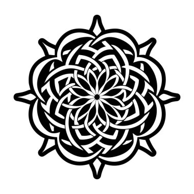 Enerji girdabı dinamik akışını gösteren katı simge