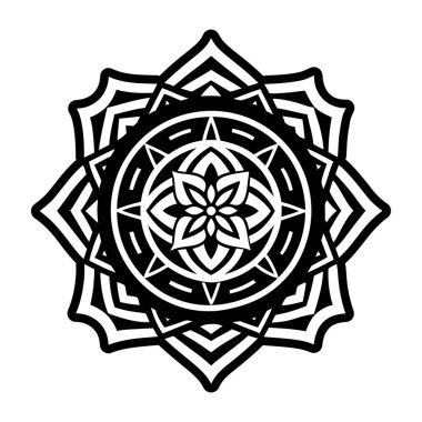 Enerji çakra dengesini resmeden bir kabartma biçimi simgesi