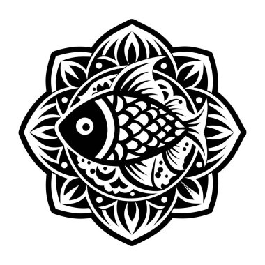 Katı simge balık yüzme sembolü gösteriyor