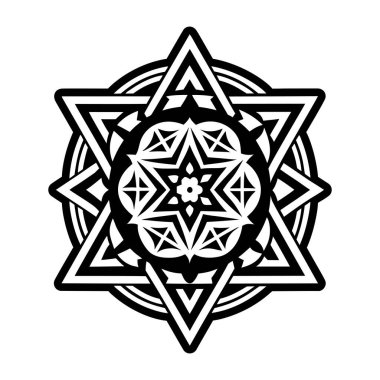 Merkabe 'nin kutsal sembolünün sembolü.