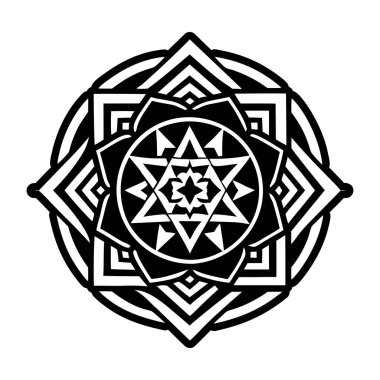 Geometri sanatını tasvir eden katı biçim simgesi