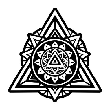 Pyram 'ın kutsal şeklinin bir simgesi.