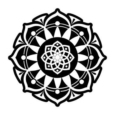 İyileştirici mandala enerjisini gösteren dolu bir biçim simgesi