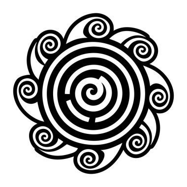 Hava mandala sembolünün bir simgesi.