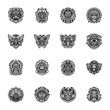 Sağlam bir ahuizotl stili simgesi.