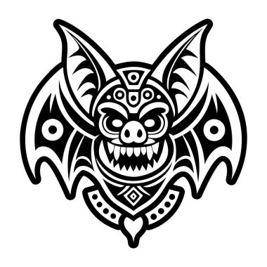 Beyaz arkaplandaki bir kafatasının siyah-beyaz çizimi