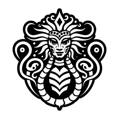 Katı bir cihuacoatl ikonu