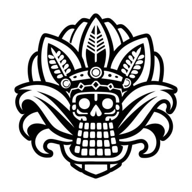 Maya tanrı simgesi katı bir şekilde