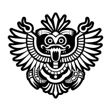 Quetzalcoatl 'un doldurulmuş bir simgesi