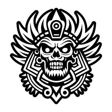 Katı biçimdeki şeytani maske simgesi