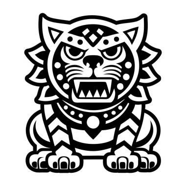 Jaguar simgesi simgesi katı biçiminde