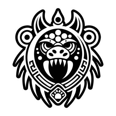 Katı bir şekilde hayvan ruhu simgesi