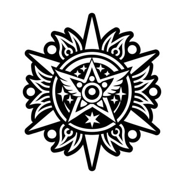 Katı biçimde gökyüzü yıldız simgesi