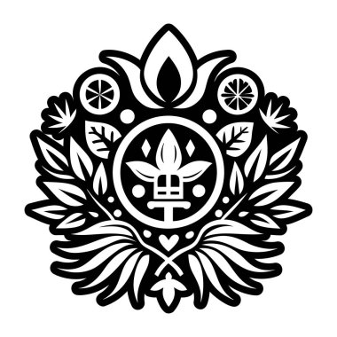 Meksika bitkisi simgesi biçiminde