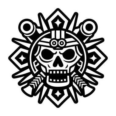 Tam biçimli savaşçı kafatası simgesi