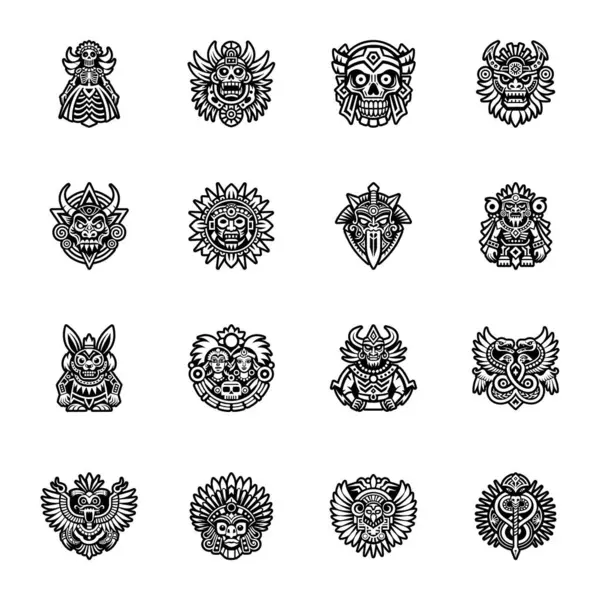 Meksika tanrı simgesi biçiminde