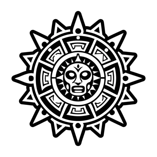 Kabartma biçiminde taş güneş simgesi