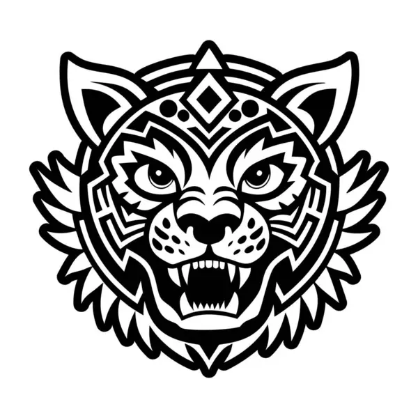Katı stilde savaşçı hayvan simgesi