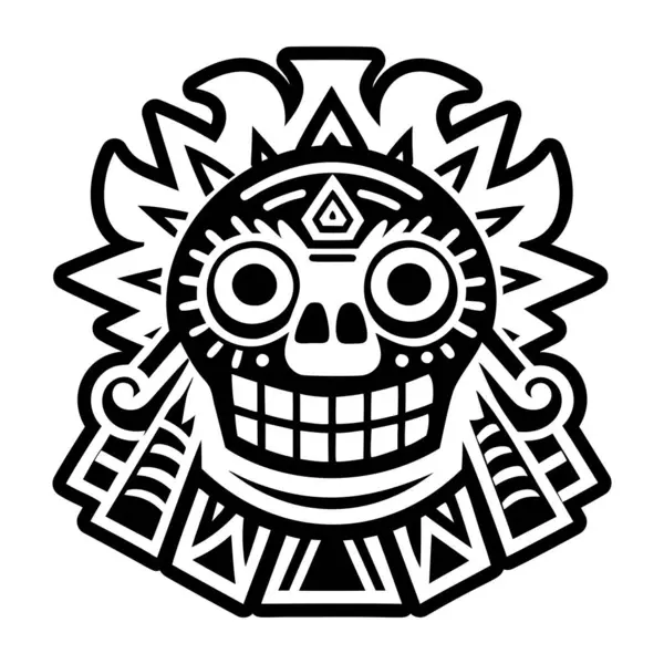 Meksika kafatası simgesi tam stil