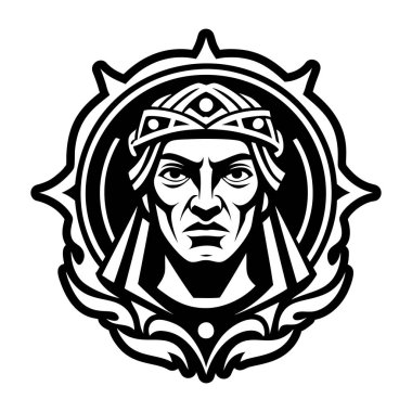 Portre dövmesi çizimi gösteren bir simge