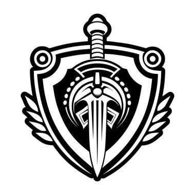 Savaşçı kalkanı dövmesi gösteren bir sembol