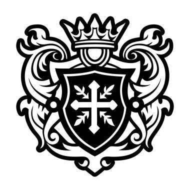 Taç giymiş kalkanların sembolü.