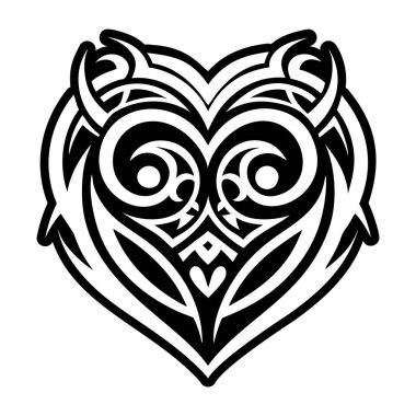 Katı bir stil simgesi kalp dövmesi gösteriyor