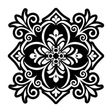 Fayans sanat dövmesi gösteren bir sembol