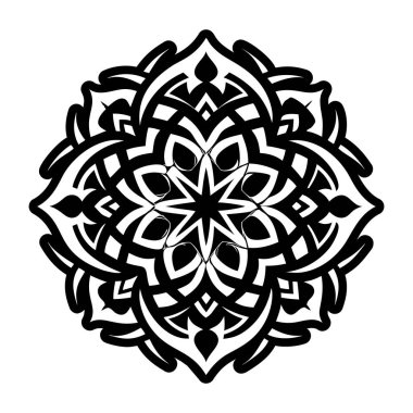 Mozaik çiçek dövmesinin katı bir simgesi