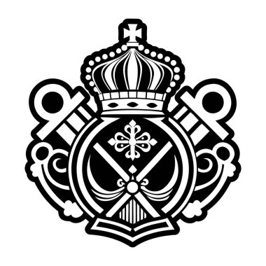 Vatikan papalık dövmesini gösteren bir simge