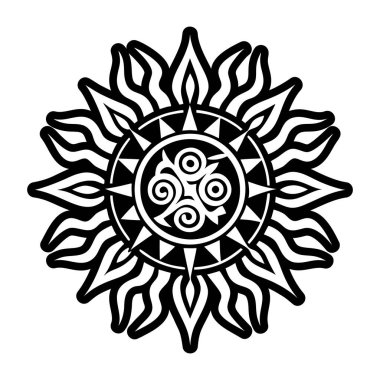 Bir mandala vektör illüstrasyonu.