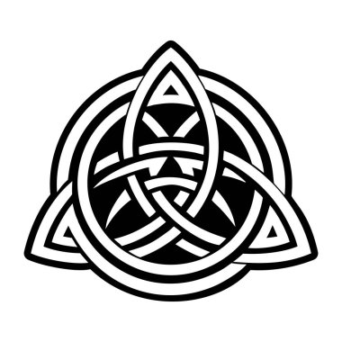 Triquetra dövme sembolünün sembol biçimindeki sembolü