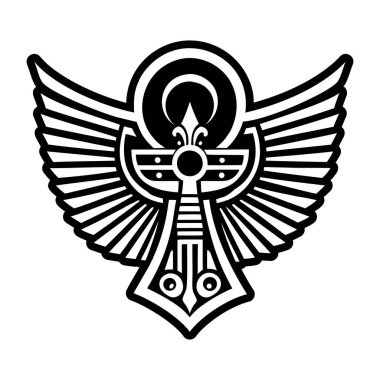 Ankh kanat dövmesinin sembolü
