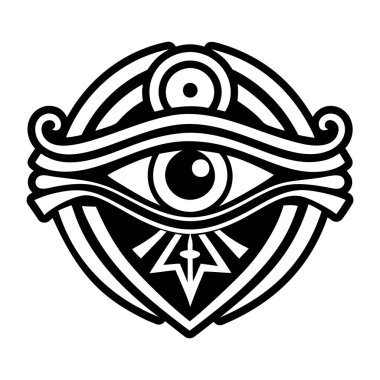 Widjet göz dövmesi gösteren doldurulmuş bir simge