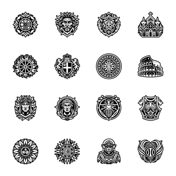 Eskiler 'in sembolünü tasvir eden katı bir biçim simgesi