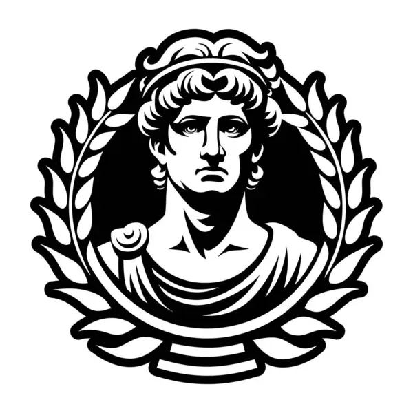 Antik Yunan heykeli. vektör illüstrasyonu