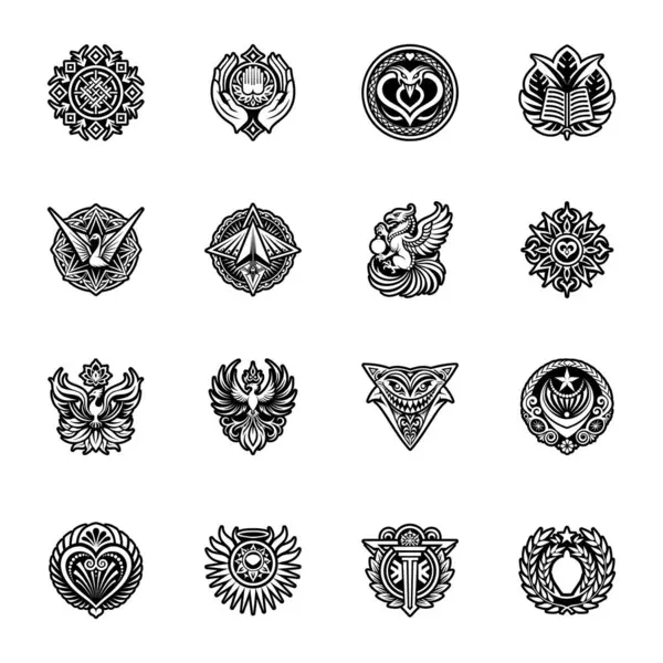 Ateşli üçgen dövme sembolünü tasvir eden sembol