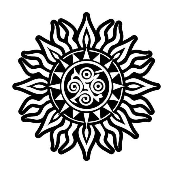 Bir mandala vektör illüstrasyonu.