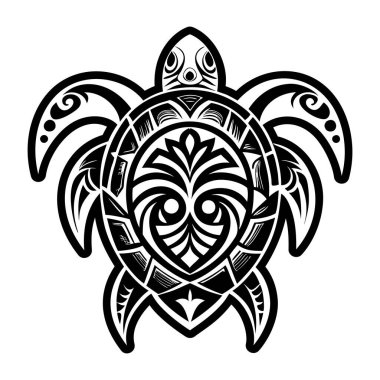 Kaplumbağa dövmesinin katı bir simgesi.