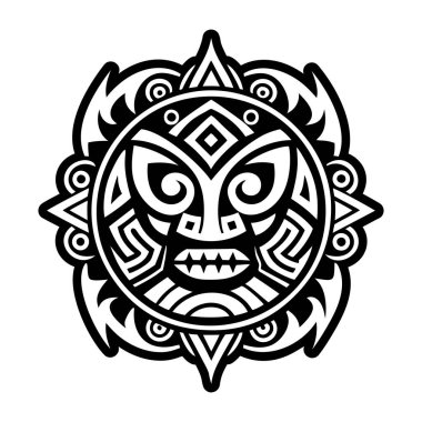 Petroglyph dövme sanatını tasvir eden bir sembol