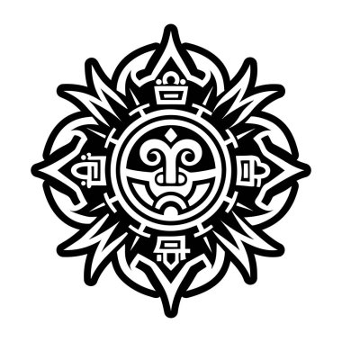 İnka sembolü dövmesinin katı bir simgesi