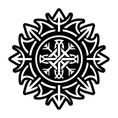 Ortaçağ dövmesinin doldurulmuş bir simgesi